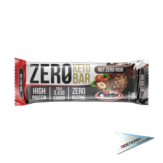 Pronutrition-ZERO KETO BAR (Conf. da 25 barrette da 50 gr)   Nut Zero Noir  